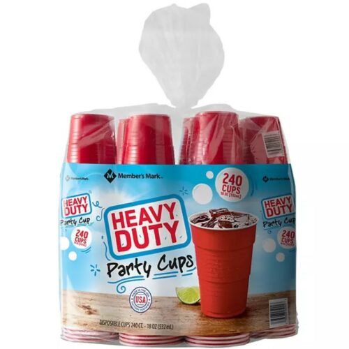 Member's Mark Heavy-Duty Red Cups 18 fl. oz., 240 ct.