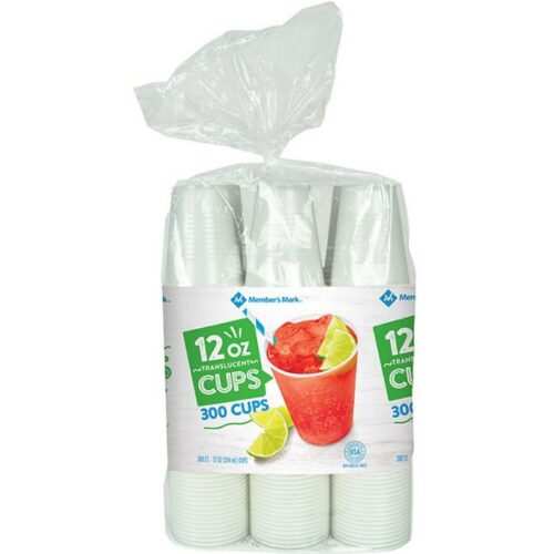 Member's Mark Translucent Plastic Cups 12 oz., 300 ct.