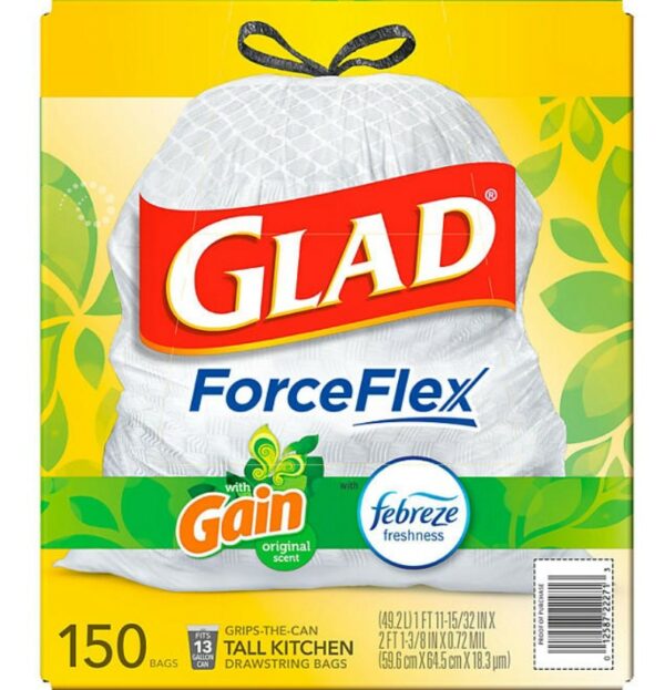 Glad ForceFlex Tall Kitchen Trash Bags