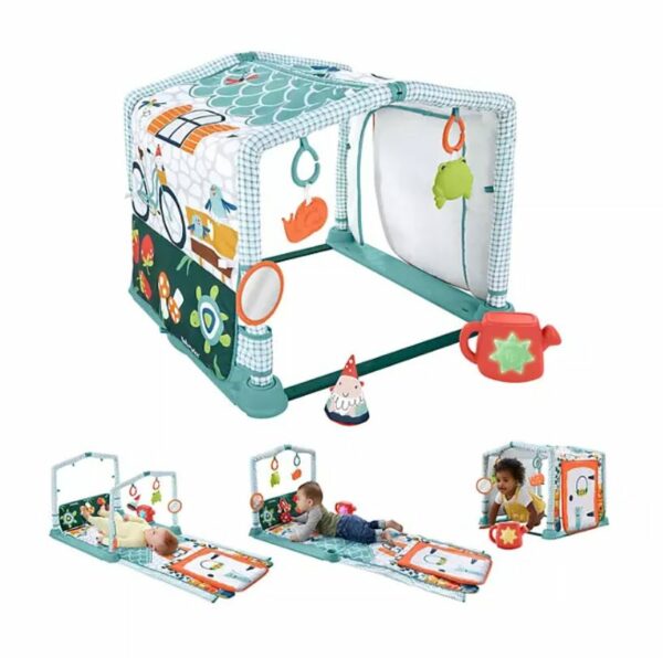 Fisher-Price 3-in-1 Crawl & Play Activity Gym Transforming Play Mat